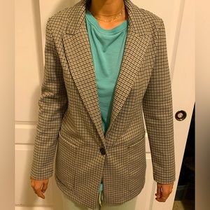ACADEMIA STYLE HOUNDSTOOTH BLAZER